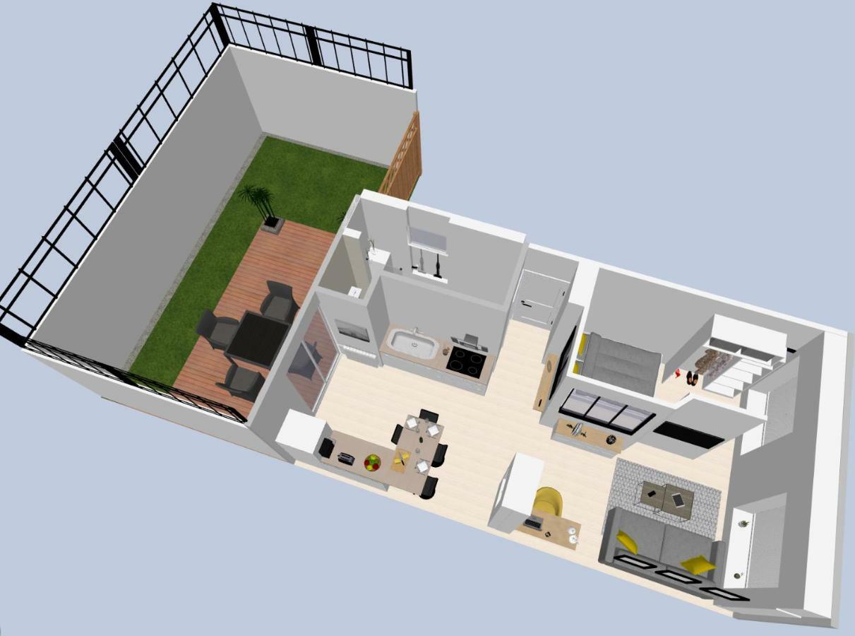 Le P'Tit Atelier, Terrasse Privative Apartment Лориан Екстериор снимка